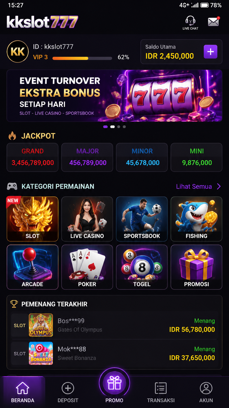 Screenshot 1 kkslot777